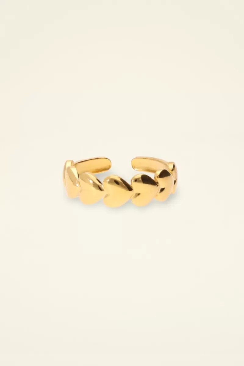 My Jewellery Bague Ajustable à Coeurs