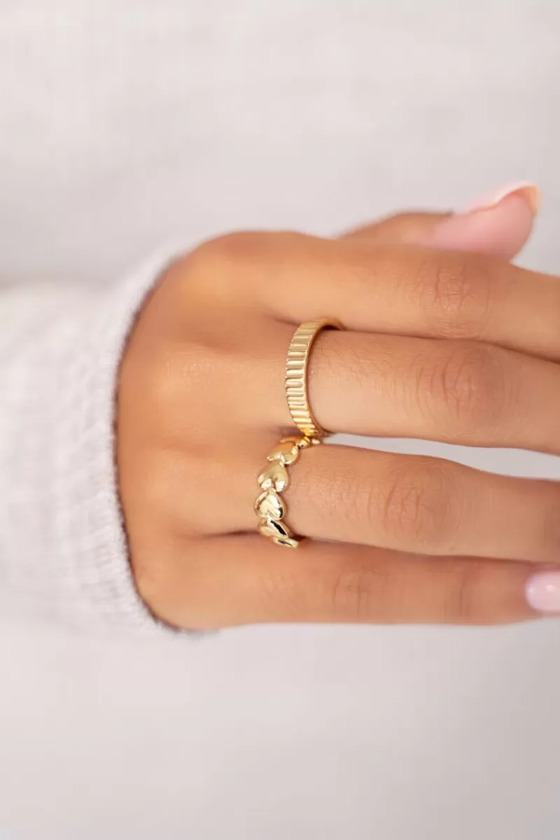 My Jewellery Bague Ajustable à Coeurs