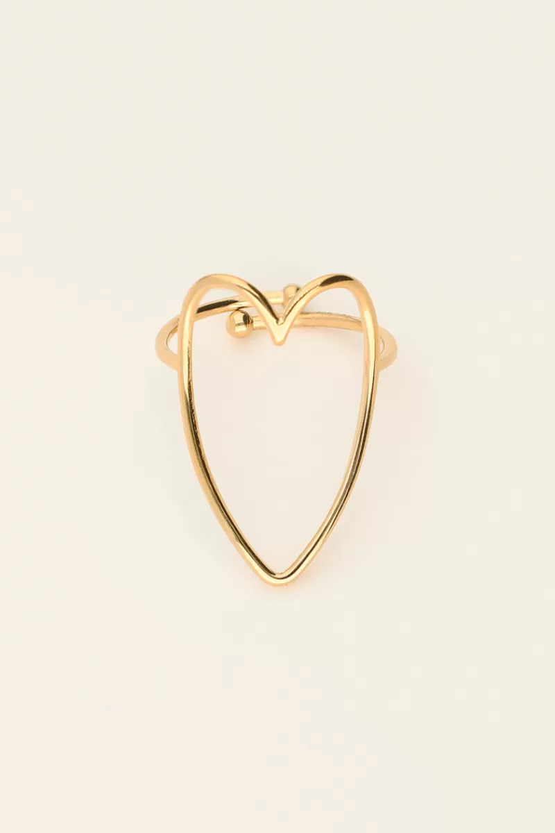 My Jewellery Bague Ajustable Coeur