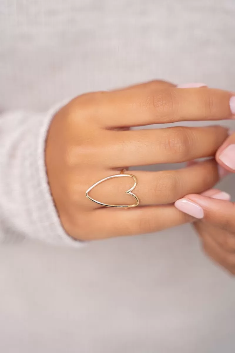 My Jewellery Bague Ajustable Coeur