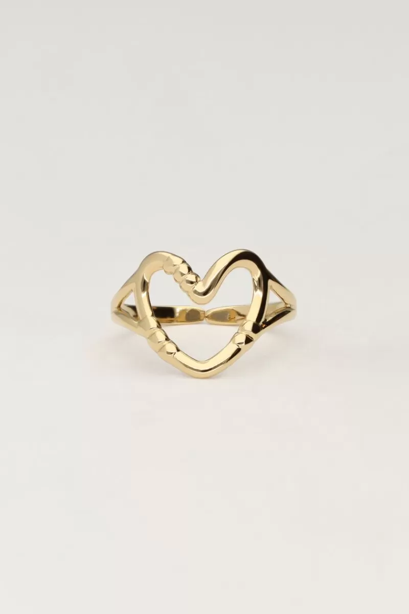 My Jewellery Bague Avec Cœur Ouvert