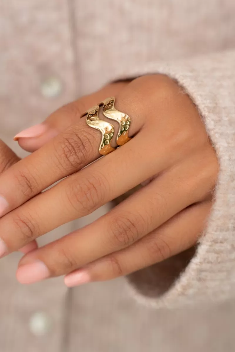 My Jewellery Bague Avec Double Vague