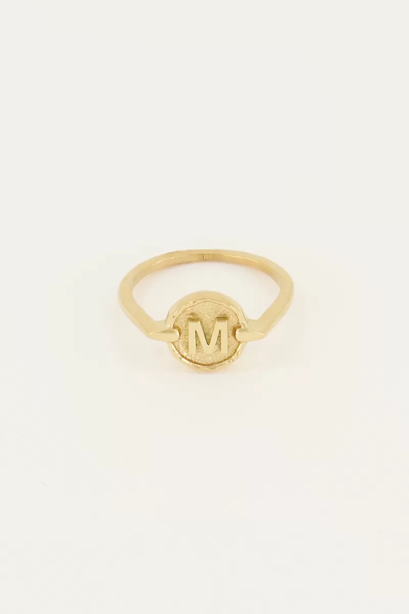 My Jewellery Bague Avec Initiale Encerclée