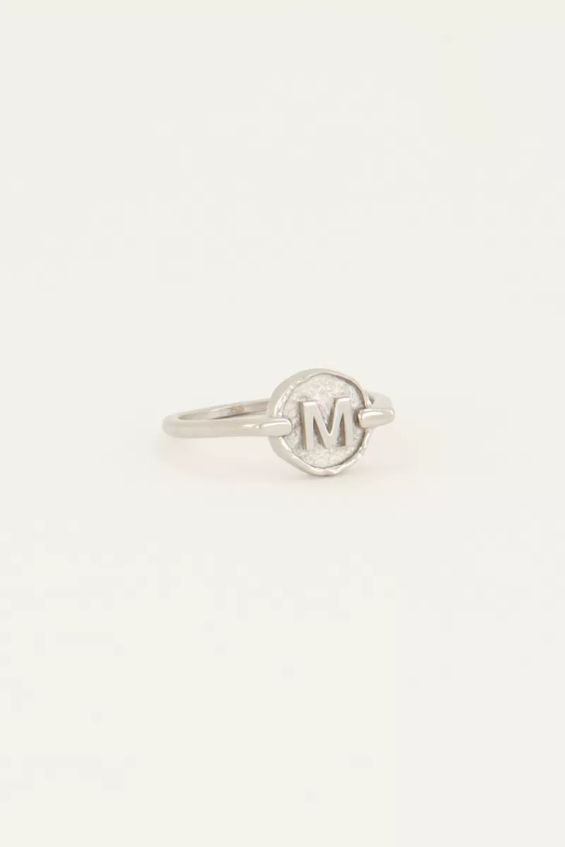 My Jewellery Bague Avec Initiale Encerclée