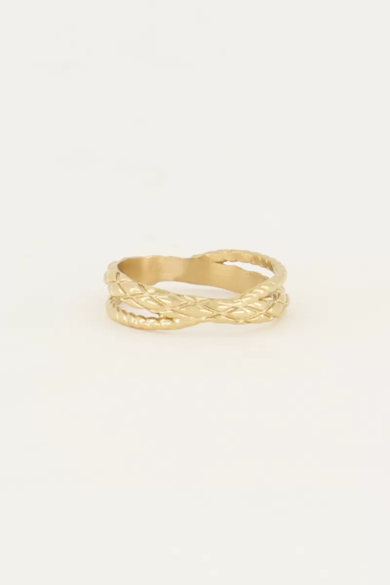 My Jewellery Bague Avec Motif Torsadé