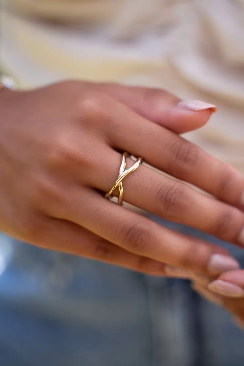 My Jewellery Bague Avec Structure Superposé