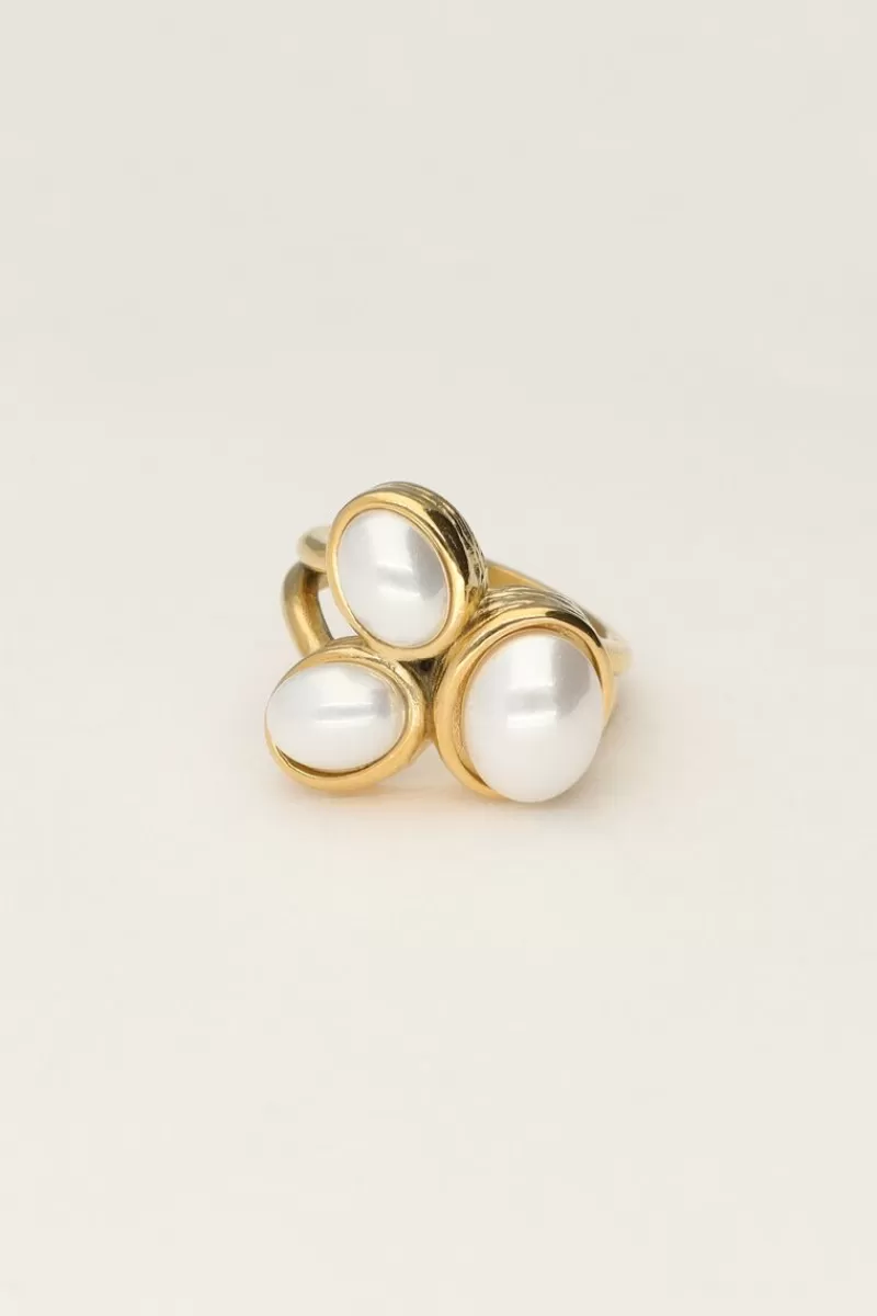 My Jewellery Bague Avec Trois Perles