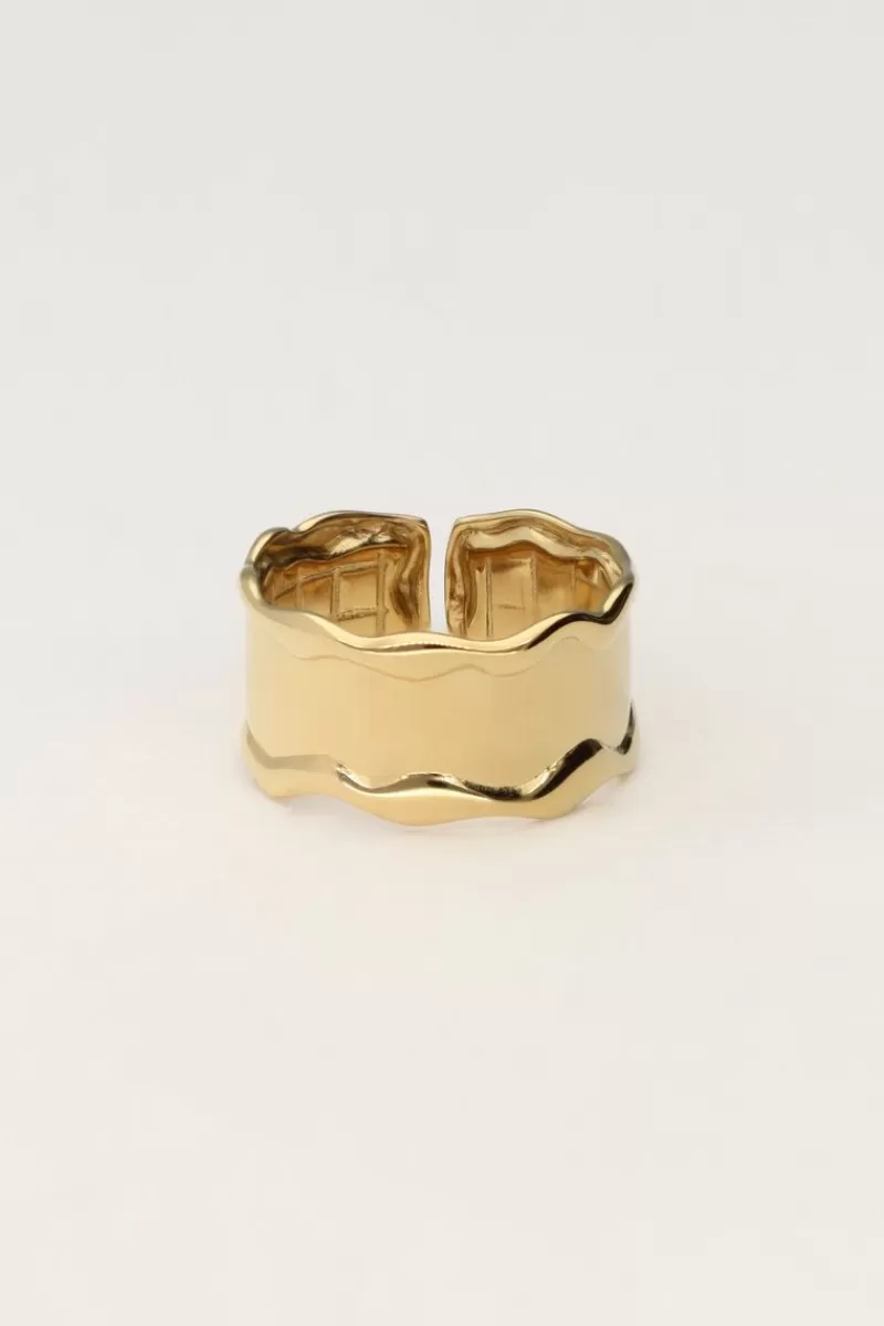 My Jewellery Bague Avec Vague Et Texture