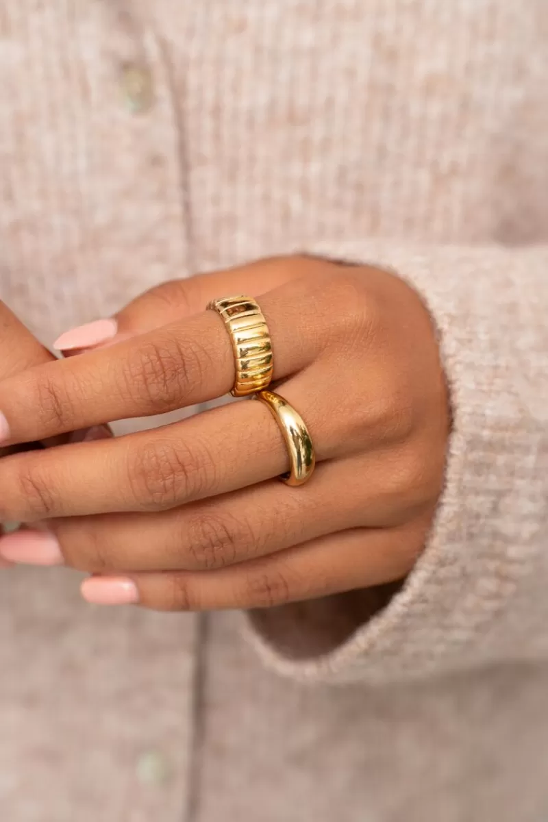 My Jewellery Bague Bold Avec Stries