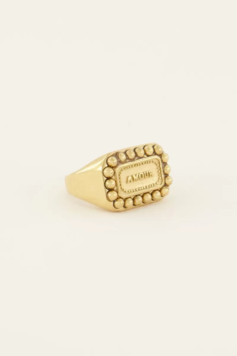 My Jewellery Bague Bold Spirit Avec Charm « Amour »