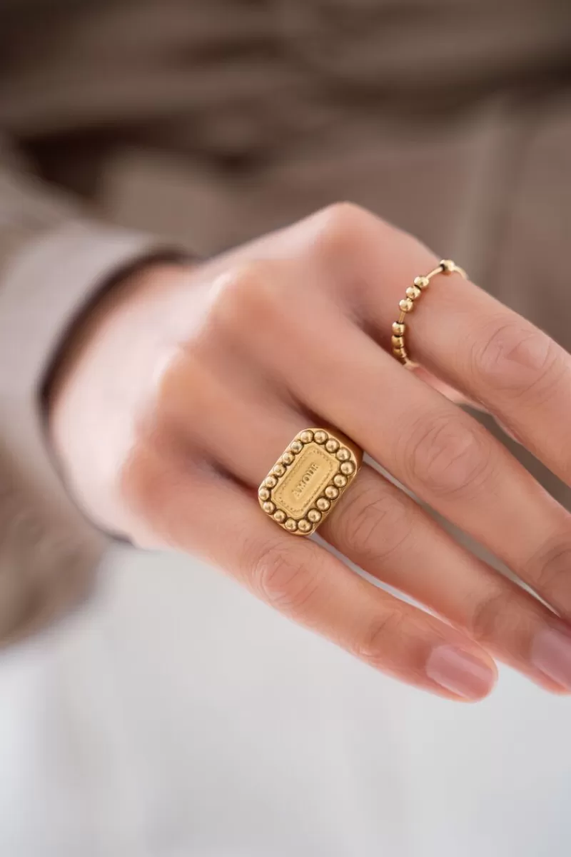 My Jewellery Bague Bold Spirit Avec Charm « Amour »