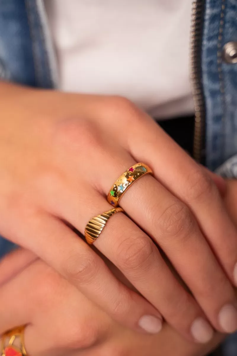 My Jewellery Bague Candy Avec étoiles Colorées