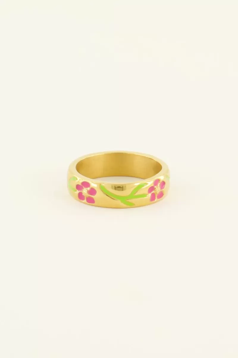 My Jewellery Bague Casa Fiore Avec Fleurs Roses