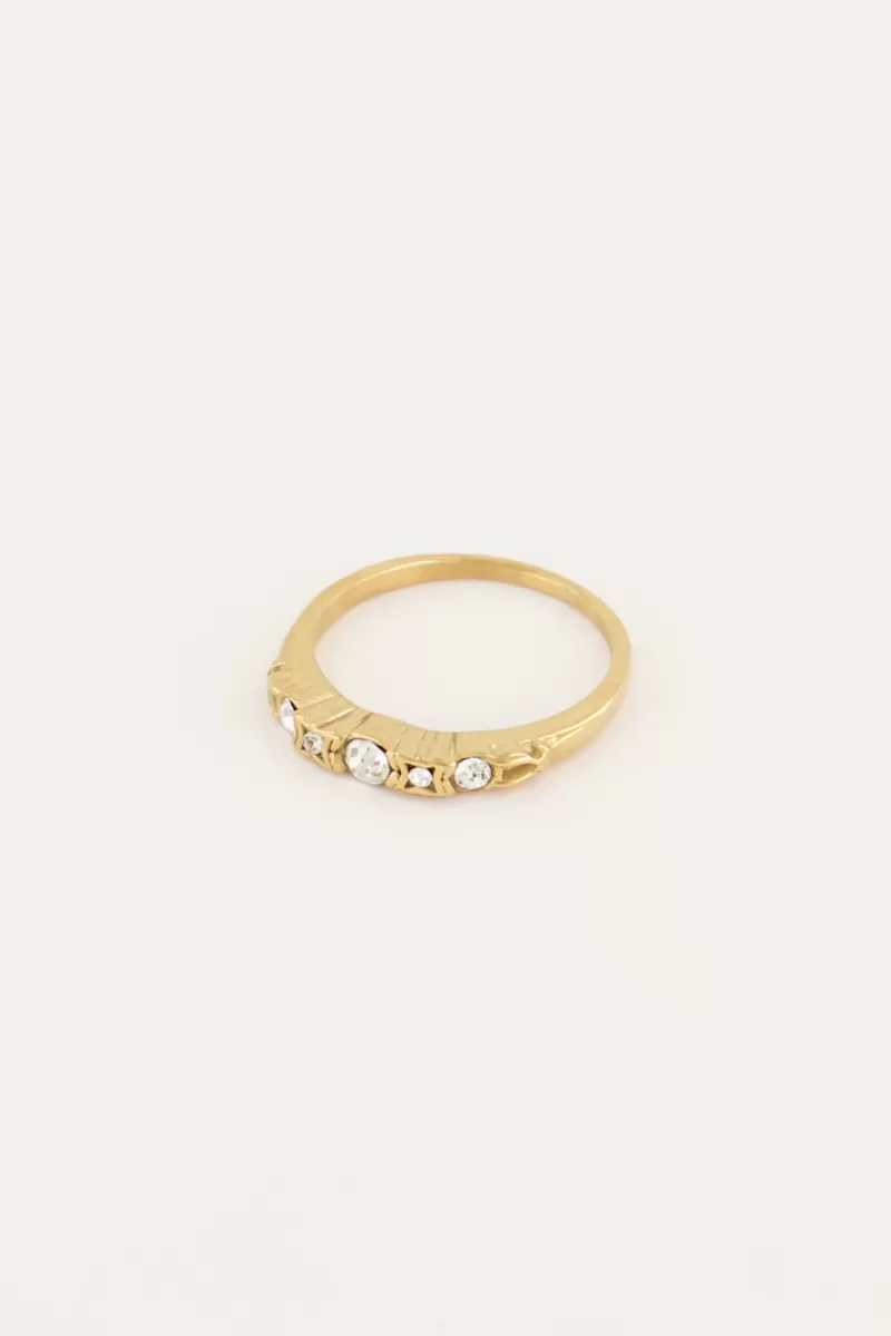 My Jewellery Bague Classique Vintage Avec Cristal