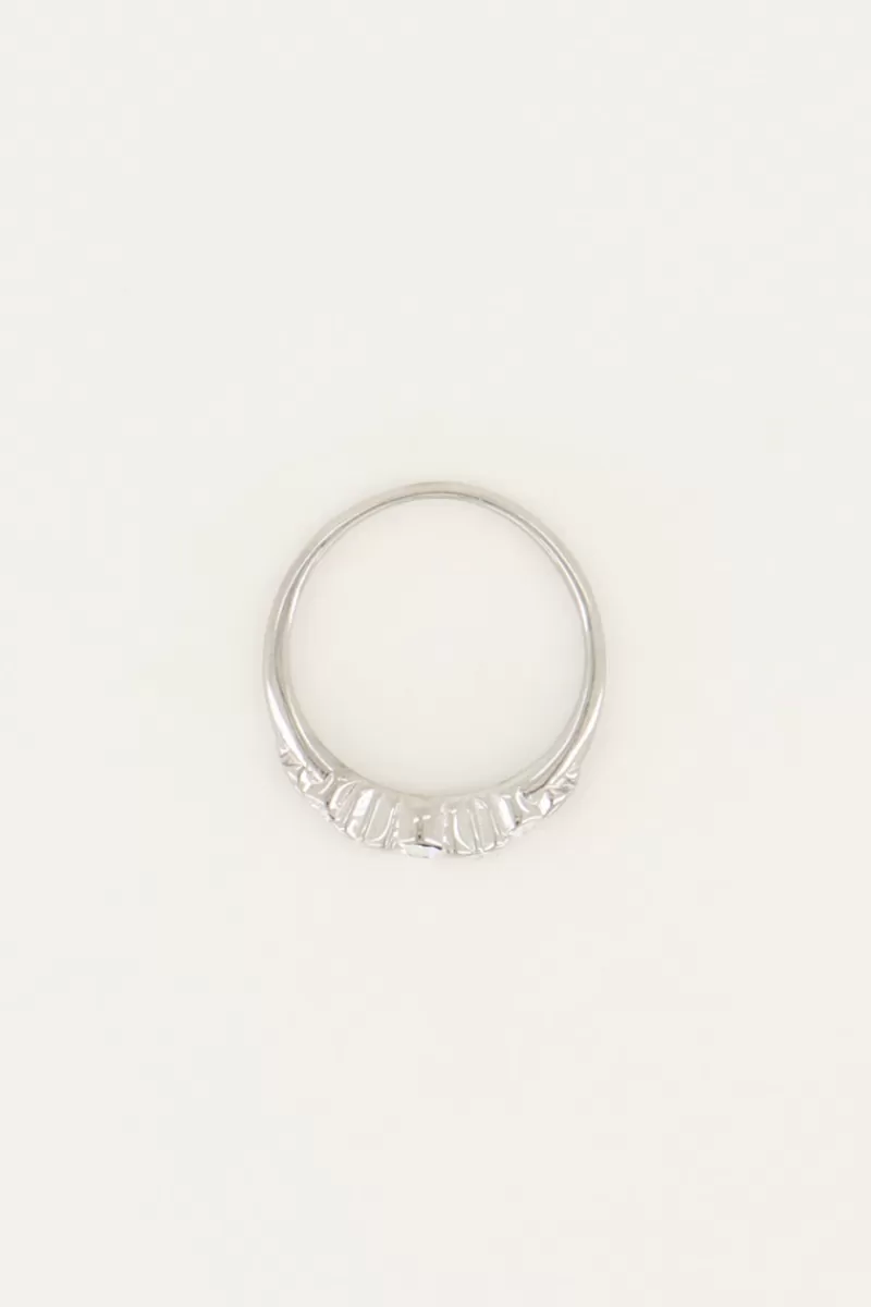 My Jewellery Bague Classique Vintage Avec Cristal