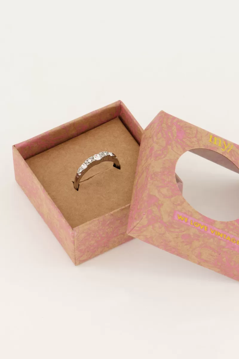 My Jewellery Bague Classique Vintage Avec Cristal