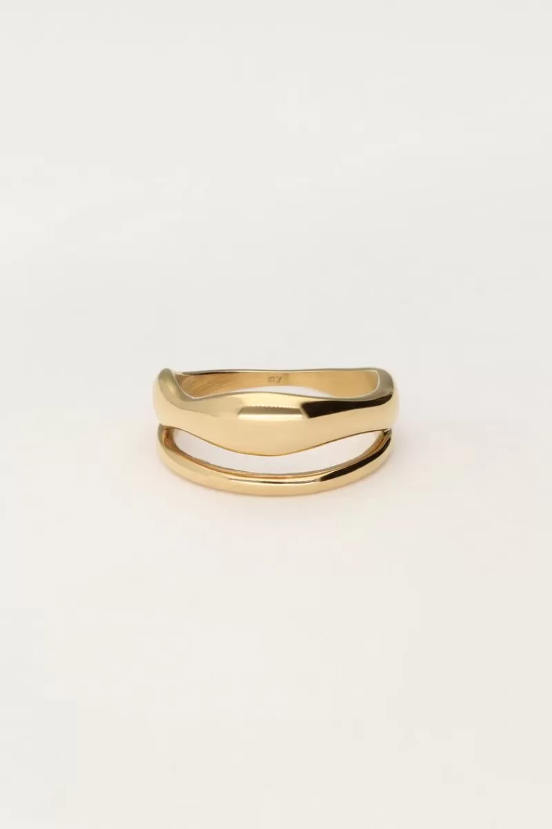 My Jewellery Bague Double Bold à La Forme Organique