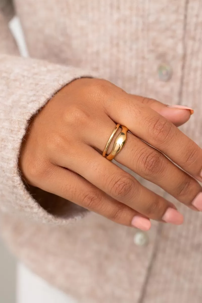 My Jewellery Bague Double Bold à La Forme Organique