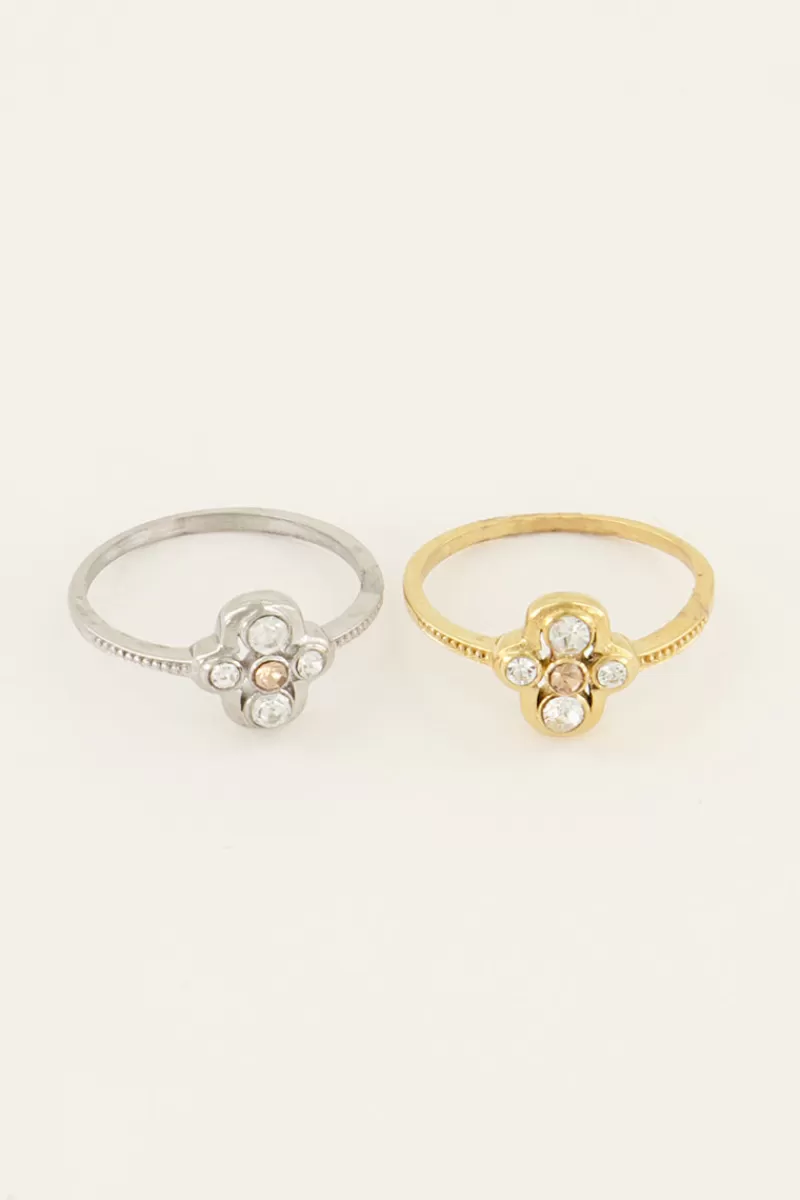 My Jewellery Bague Fleur Ice Cubes