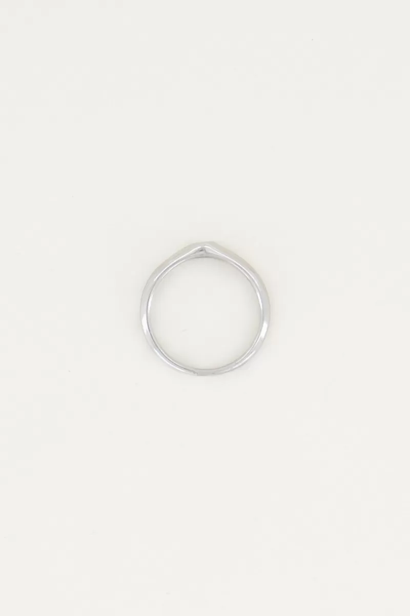 My Jewellery Bague Initiale Argentée