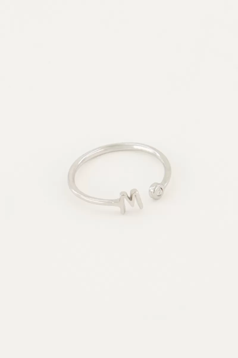 My Jewellery Bague Initiale Avec Pierre