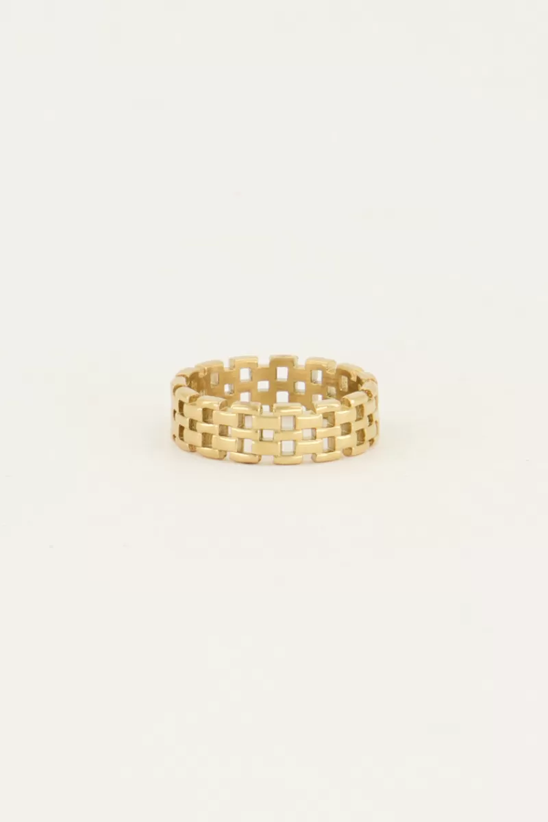 My Jewellery Bague Large Avec Maillons