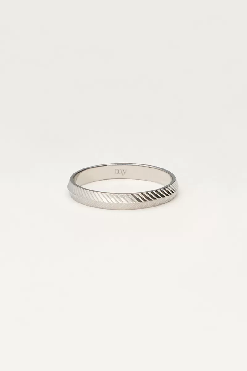 My Jewellery Bague Minimaliste à Chevrons