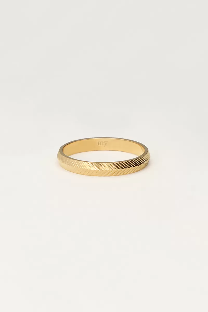 My Jewellery Bague Minimaliste à Chevrons