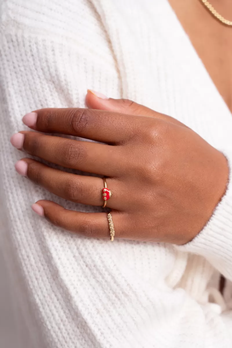 My Jewellery Bague Minimaliste Avec Bulles