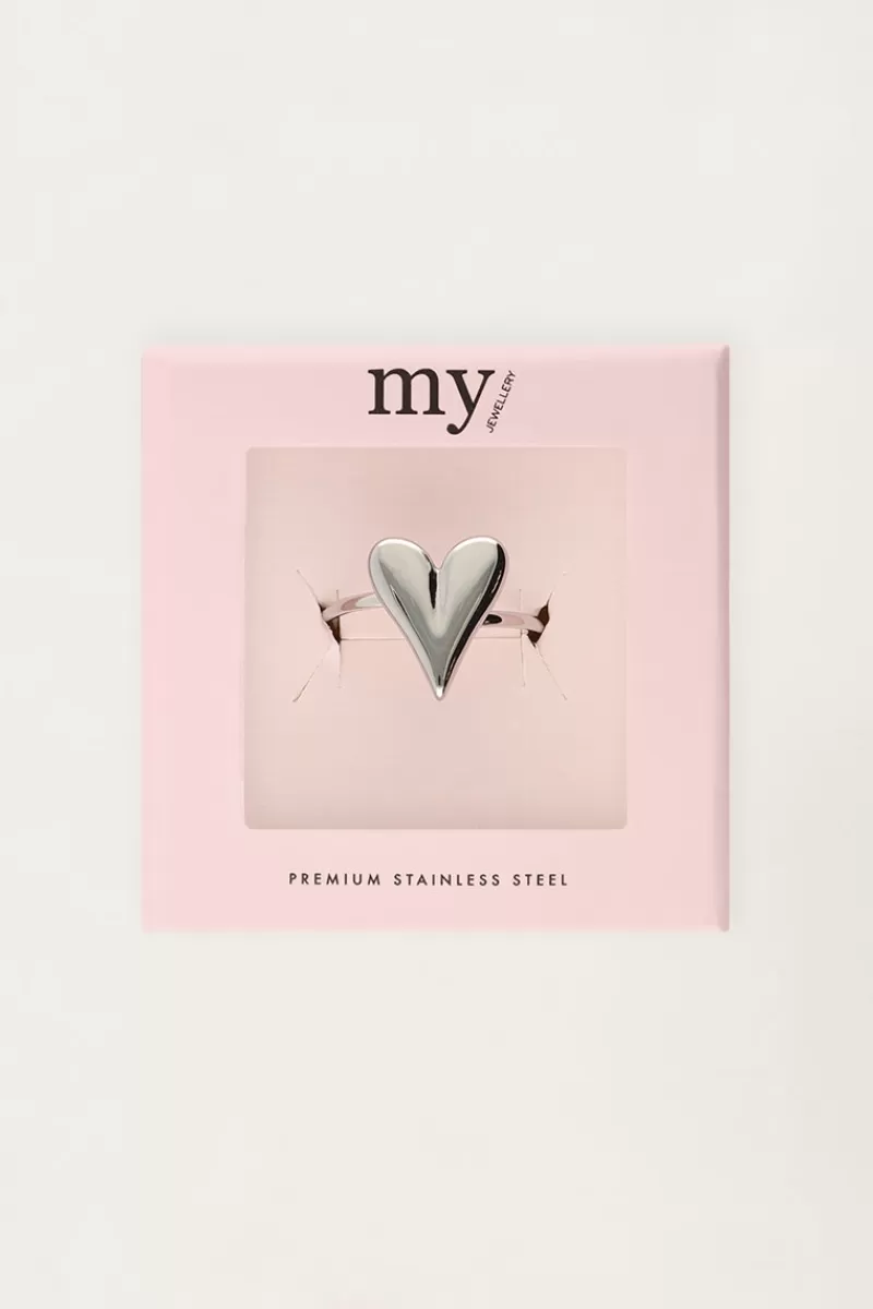 My Jewellery Bague Minimaliste Avec Cœur