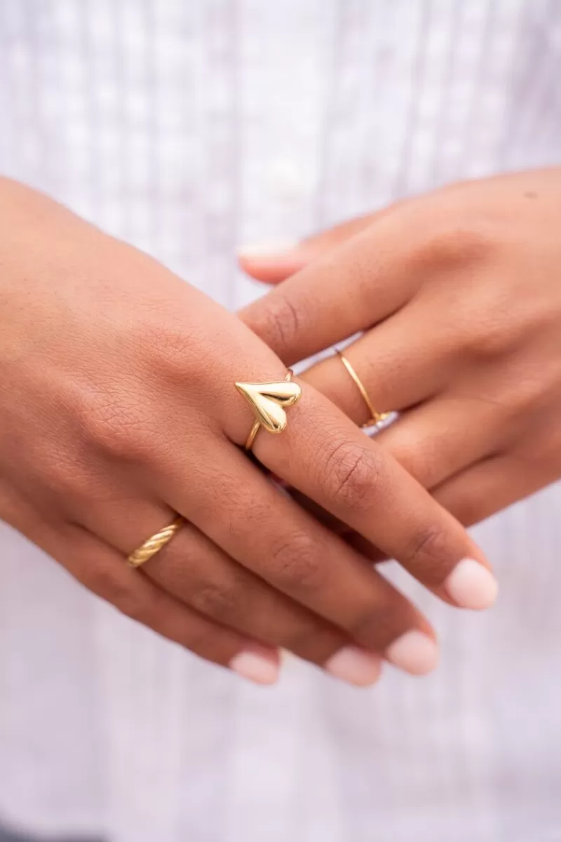 My Jewellery Bague Minimaliste Avec Cœur