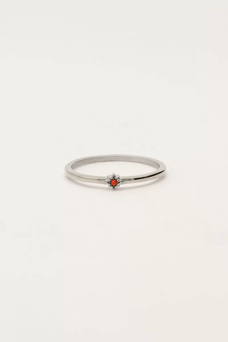 My Jewellery Bague Minimaliste Avec Pierre De Naissance