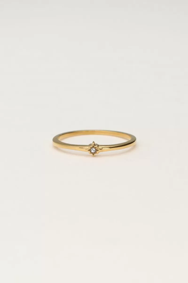 My Jewellery Bague Minimaliste Avec Strass