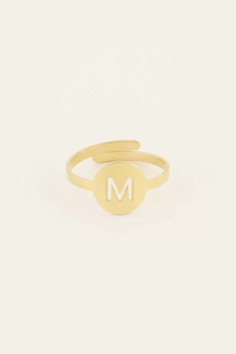 My Jewellery Bague Réglable à Initiale