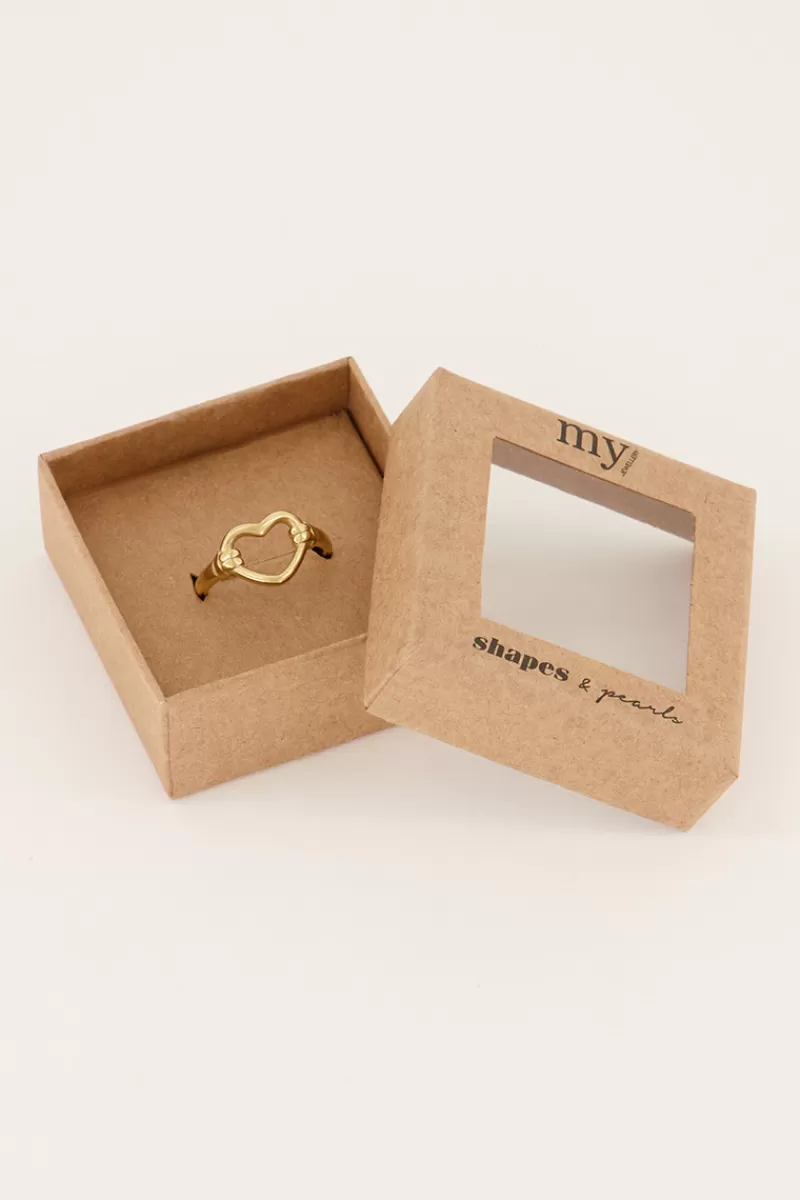 My Jewellery Bague Shapes Avec Cœur Ouvert