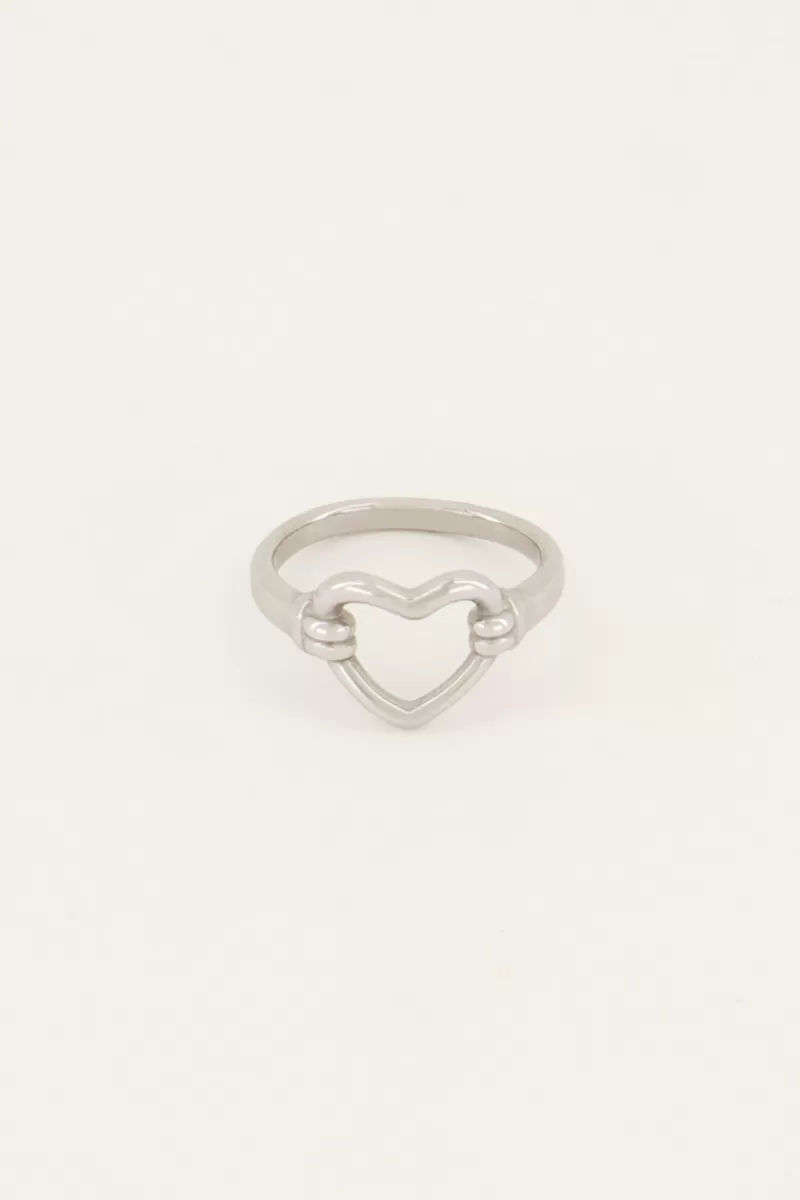 My Jewellery Bague Shapes Avec Cœur Ouvert