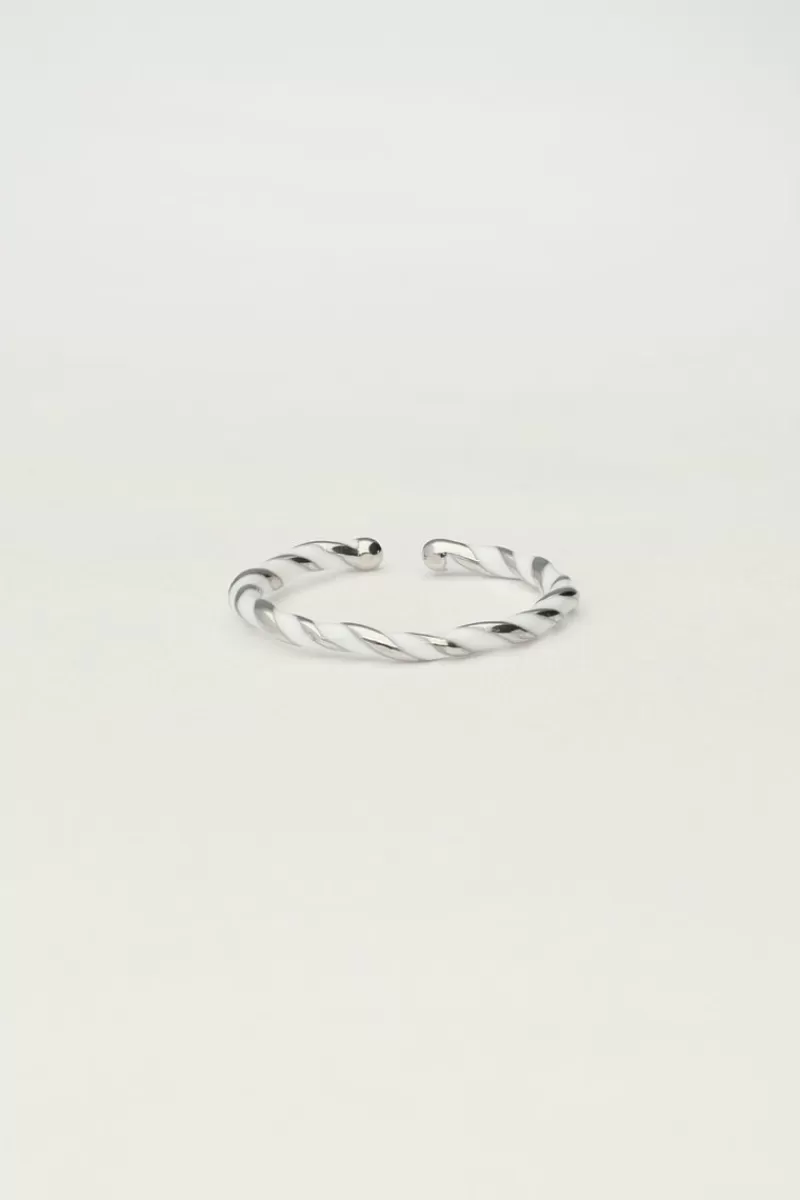 My Jewellery Bague Torsadée Blanche
