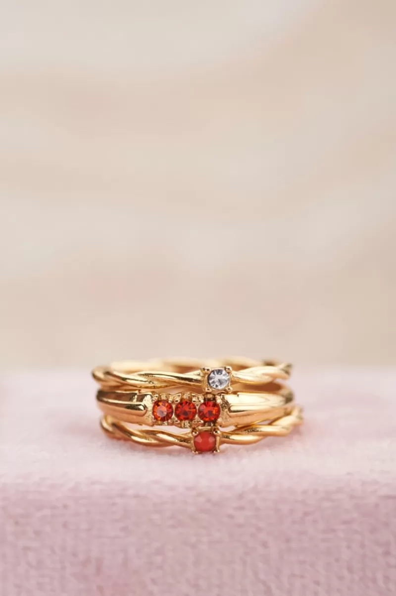 My Jewellery Bague Torsadée Pierre Ice Cubes