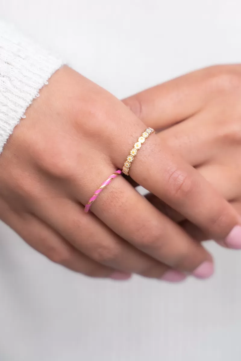 My Jewellery Bague Torsadée Rose