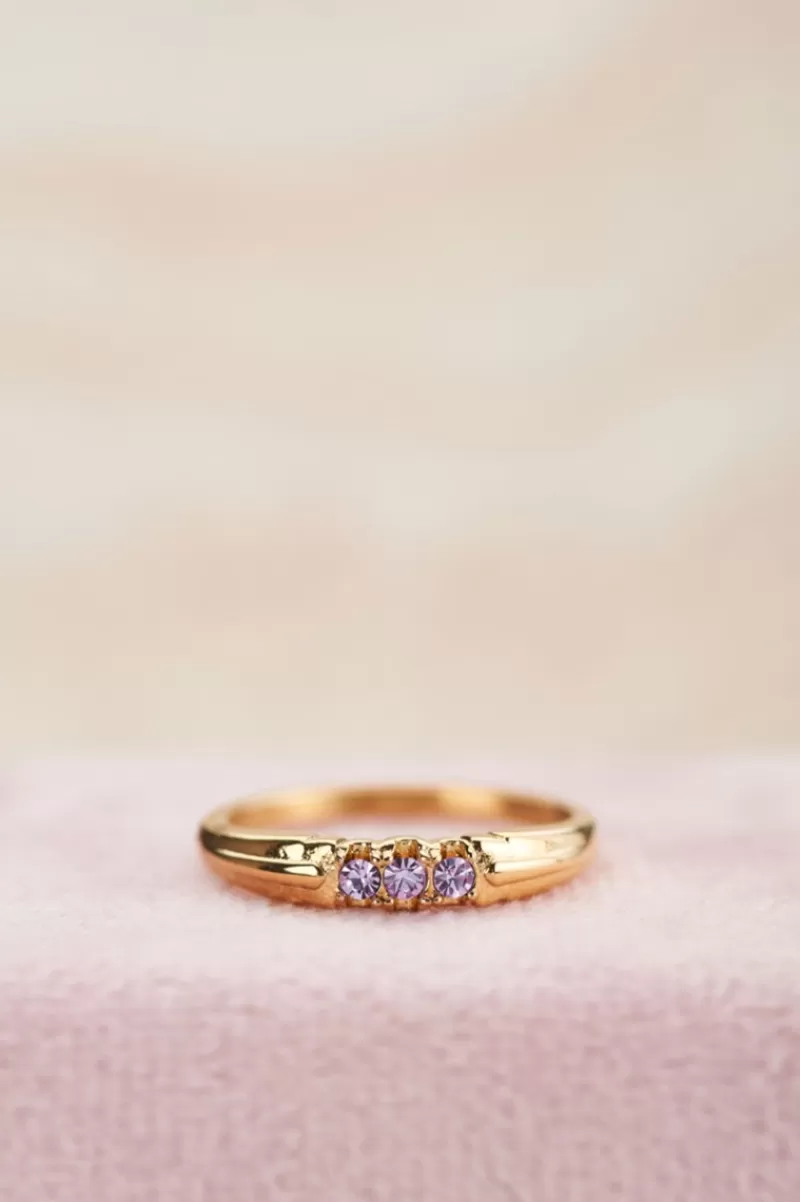 My Jewellery Bague Trois Pierres Lavande