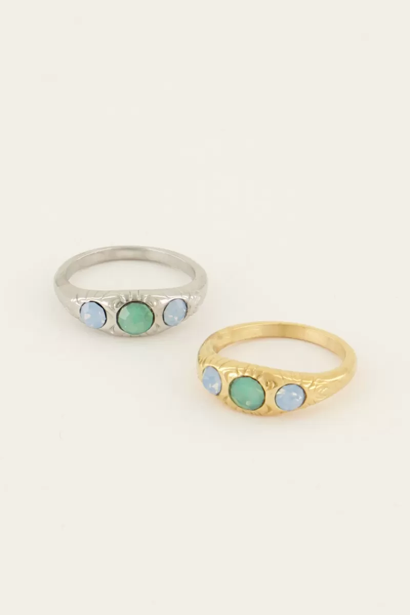My Jewellery Bague Trois Pierres Ocean