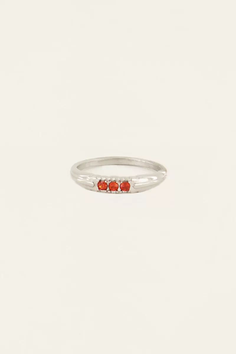 My Jewellery Bague Trois Pierres Pomegranate
