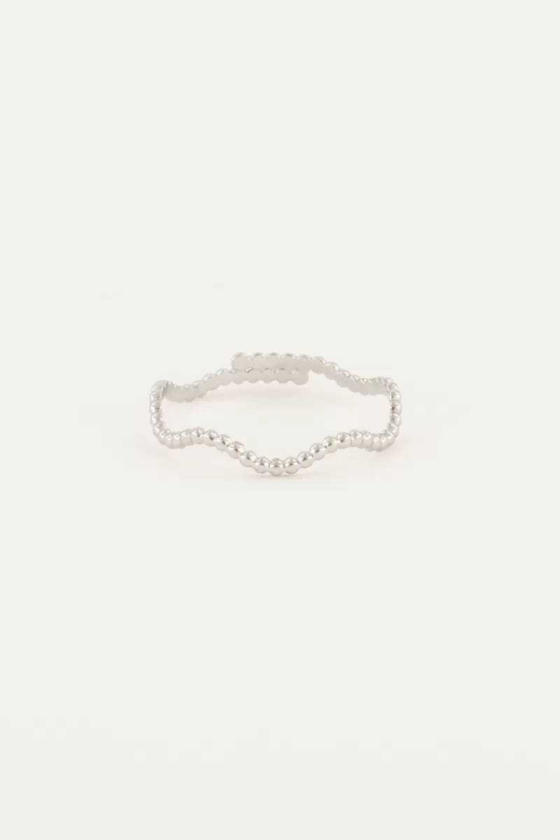 My Jewellery Bague Vague Avec Sphères