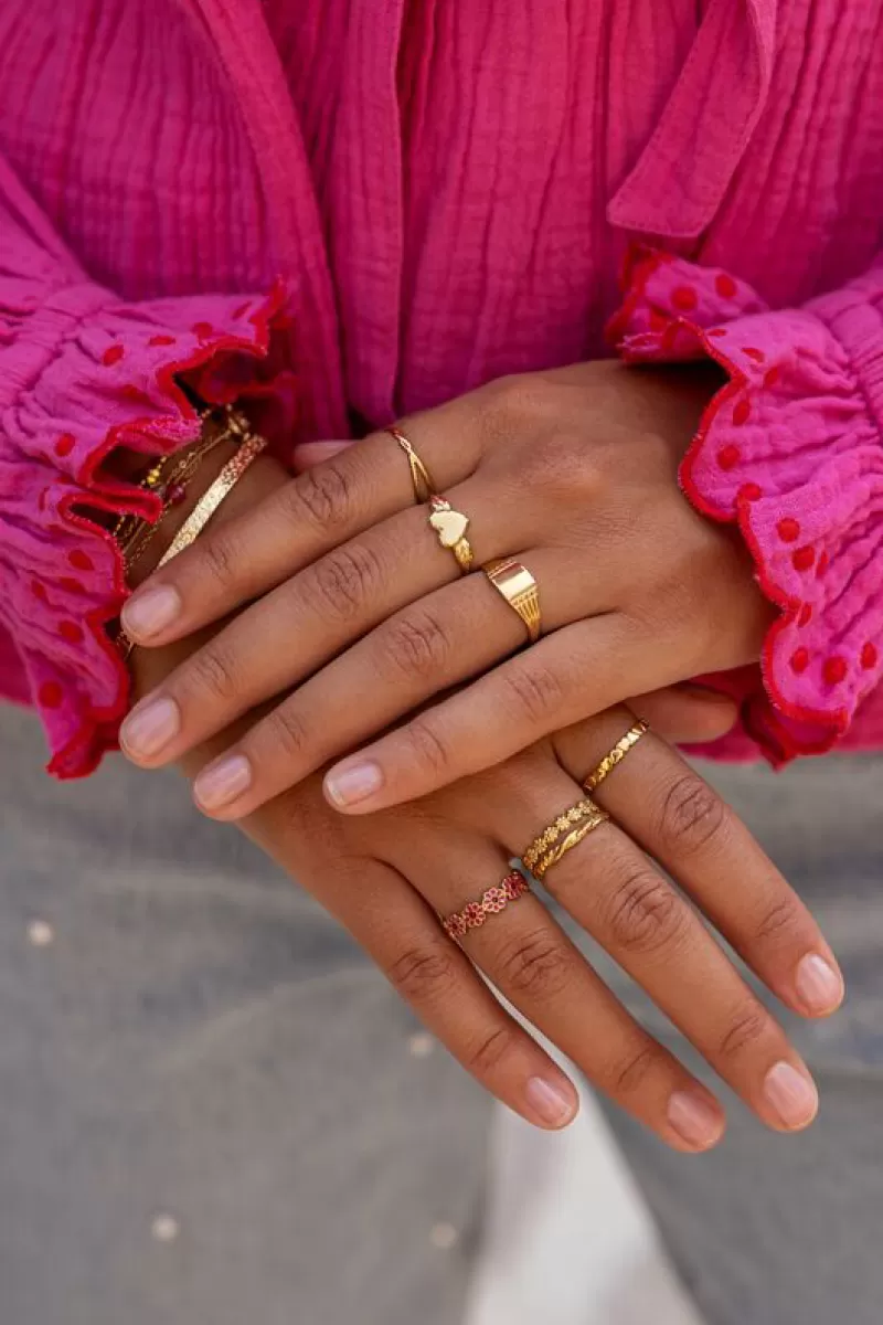 My Jewellery Bague Vintage Avec Cœur Minimaliste