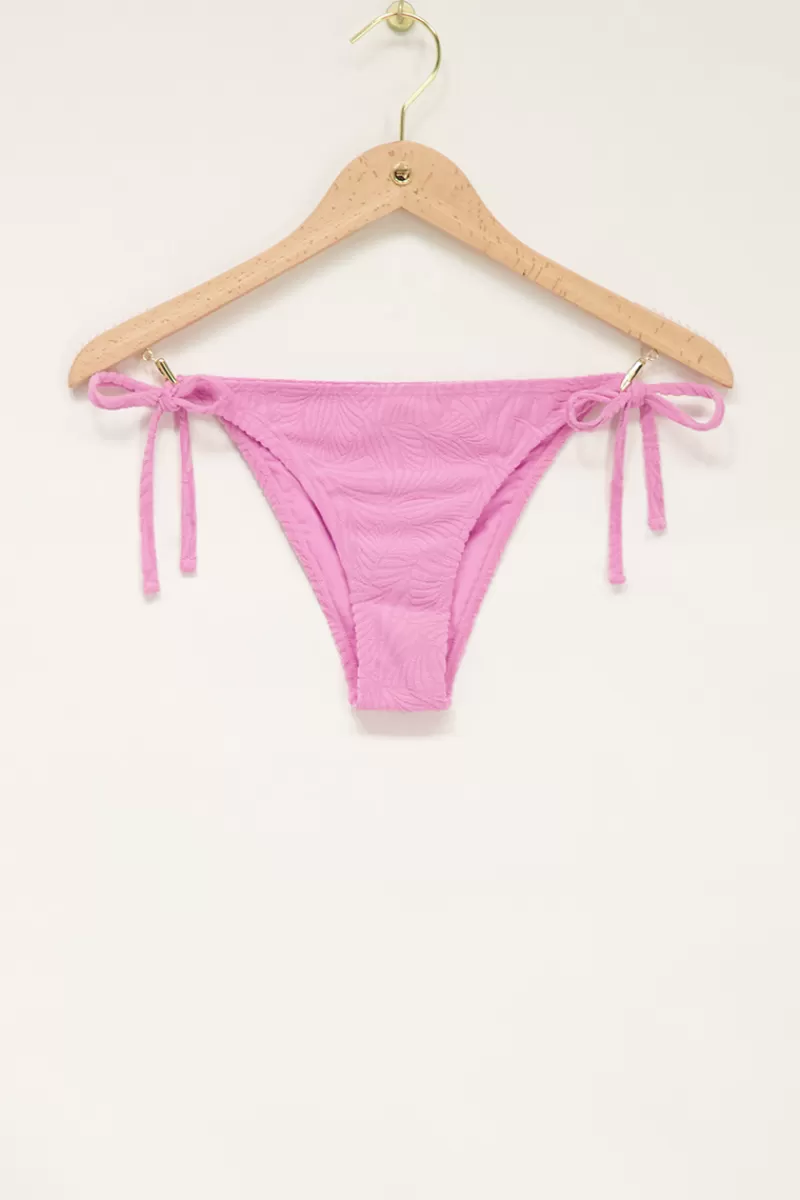 My Jewellery Bas De Bikini Côtelé Rose Pâle