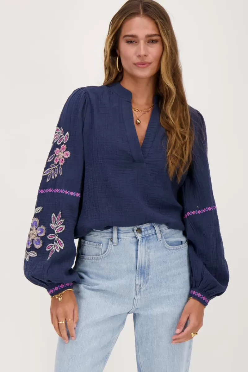 My Jewellery Blouse En Mousseline Avec Broderie