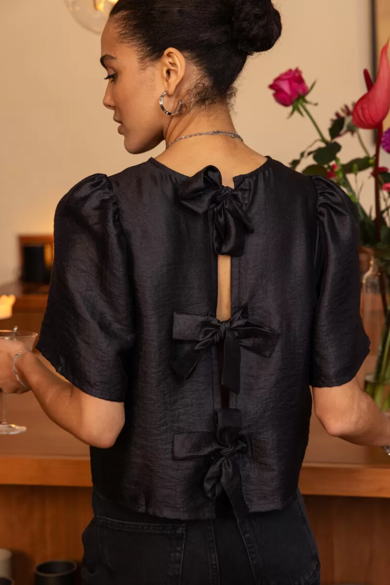 My Jewellery Blouse e Avec Manches Plissées Et Nœuds