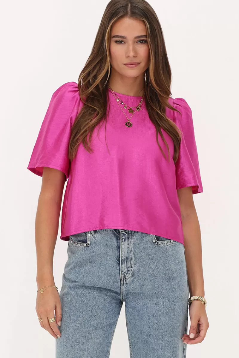 My Jewellery Blouse Avec Manches Plissées Et Nœuds