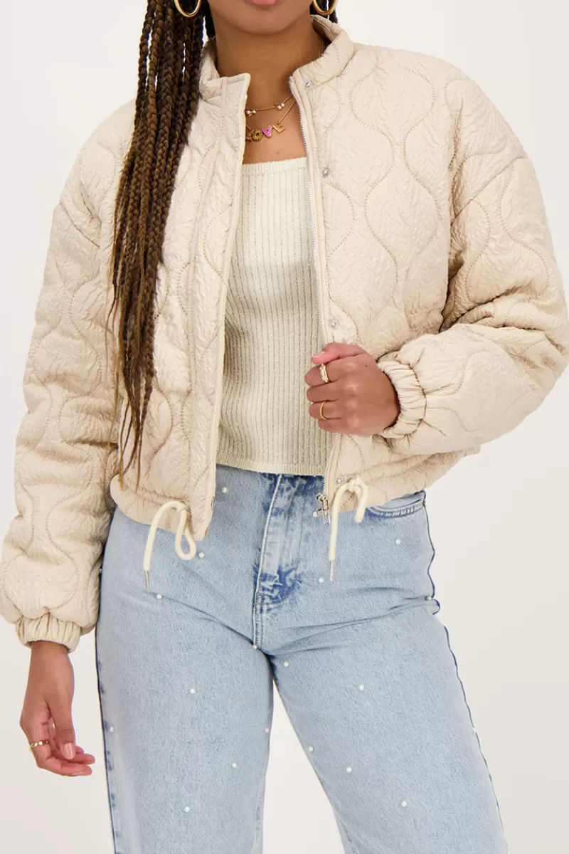 My Jewellery Bomber Beige Matelassé