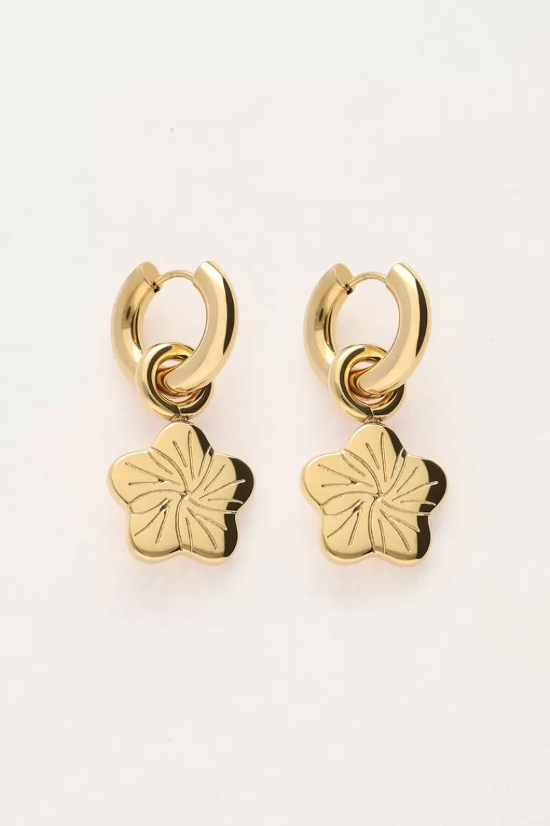 My Jewellery Boucles D'oreilles Art Avec Fleur